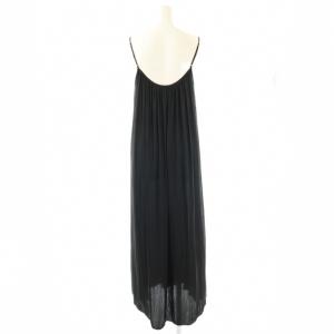 EVERYDAY I LIKE 24SS  Camisole Dress マキシ キャミソールワンピース ロング 36 黒 /NR OS