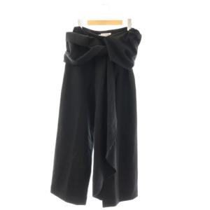 カシミヤパンツ ジッパーフライ 1 ブラック /DO OS