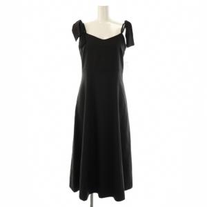 ショルダーリボンキャミワンピース PS ブラック /DO OS