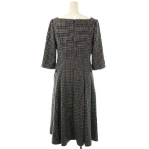 CELFORD 24AW トリプルクロスワンピース ロング 34 ブラック /HK OS