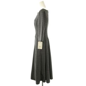 CELFORD 24AW トリプルクロスワンピース ロング 34 ブラック /HK OS