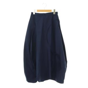 23AW elastic panel skirt ギャザースカート フレアスカート イレギュラーヘム M