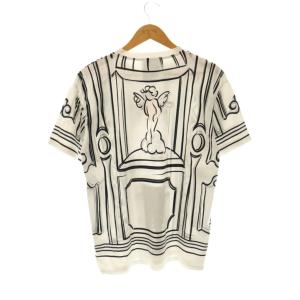 MOSCHINO プリントTシャツ カットソー 半袖 オフホワイト ブラック /ES OS