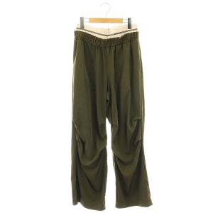 エッセンシャル ESSENTIAL 24AW ダブルウエストワイドパンツ イージー 38 カーキ /NR