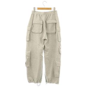 DOUBLE STANDARD CLOTHING エッセンシャル ESSENTIAL 24SS カーゴスウェットパンツ イージー コットン 38 グレー