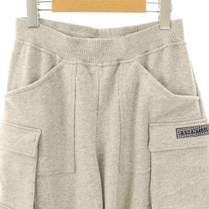 DOUBLE STANDARD CLOTHING エッセンシャル ESSENTIAL 24SS カーゴスウェットパンツ イージー コットン 38 グレー