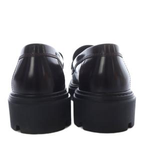 TOD'S レザー フリンジ ローファー 38.5 ボルドー XXW08J0GF80