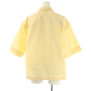 6 ROKU BEAUTY&YOUTH PIKO STITCH SHORT SLEEVE SHIRT シャツ 半袖 スタンドカラー F クリーム色