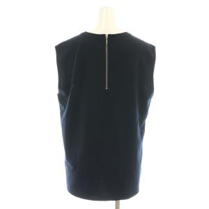 ebure バックジップノースリーブカットソー クルーネック 38 紺 ネイビー /AT OS