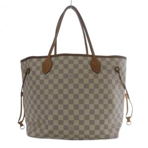 LOUIS VUITTON ダミエ アズール ネヴァーフルMM トートバッグ ホワイト N51107