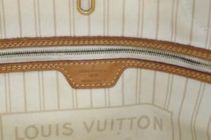 LOUIS VUITTON ダミエ アズール ネヴァーフルMM トートバッグ ホワイト N51107