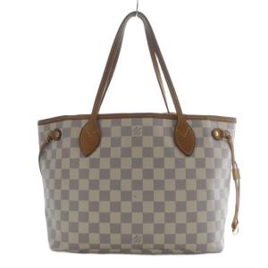 LOUIS VUITTON ダミエ アズール ネヴァーフルPM トートバッグ ホワイト N51110