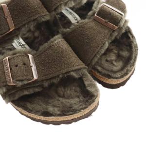 BIRKENSTOCK Arizona Shearling サンダル スエード 25cm 茶 ブラウン /SS OS