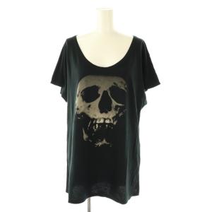 スカルベリーTシャツ カットソー 半袖 F 黒 ブラック /AT OS SH