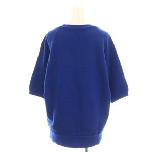 HYSTERIC GLAMOUR ガールロゴプリントハーフスリーブスウェット F ブルー ブラック /DO OS
