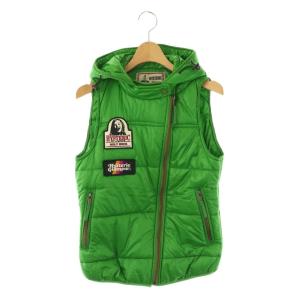 PRIMALOFT ワッペン装飾 中綿ベスト ジップアップ F 緑 グリーン /AT OS SH