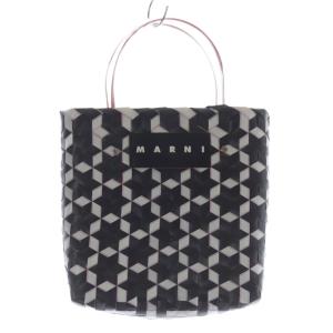 フラワーカフェ ピクニックバッグ ハンドバッグ 黒 ブラック /SR8 SH