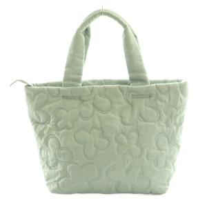 ミスト MISTO TRAPUNTATO トートバッグ ハンド キルティング ブルーグリーン /SS OS