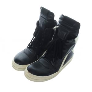 Rick Owens GEOBASKET サイドジップ 42 BLACK/MILK/MILK