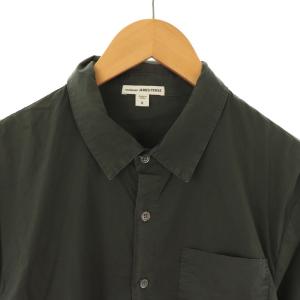 JAMES PERSE ストレッチポプリンシャツ 長袖 0 グレー /DF OS SH