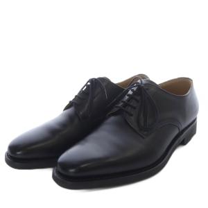 SCOTCH GRAIN SCOTCHGRAIN ビジネスシューズ プレーントゥ レースアップ レザー 25cm ブラック /YO20 SH