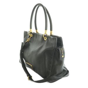 MARC by MARC JACOBS 2WAY トートバッグ ショルダーバッグ レザー 黒 /MI OS
