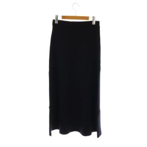 CINOH Deuxieme Classe取扱い KNIT SK ウールニットスカート ロング フレア F 濃紺 /NR