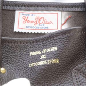 YOUNG & OLSEN シボレザートートバッグ ハンドバッグ ダークブラウン /YO22