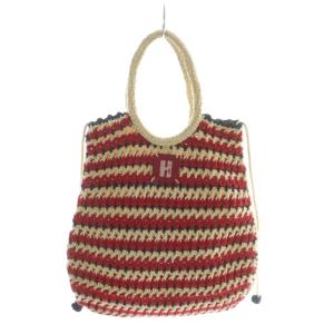 HYSTERIC GLAMOUR ハンドバッグ トート ヴィンテージ ドーナツベア クマ ニット かぎ編み マルチカラー /RI OS
