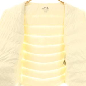 POLO RALPH LAUREN ダウンジャケット アウター ジップアップ ナイロン XS アイボリー /NR OS