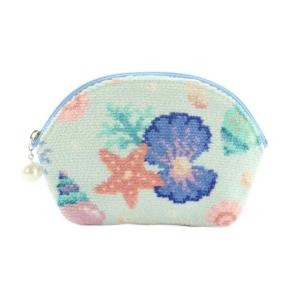 ラブラリーバイフェイラー LOVERARY BY FEILER マリンジュエル ポーチ 総柄 水色 /MI