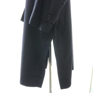 IENA 24SS PE/ポプリンオーバートレンチコート スプリング ロング 36 紺 ネイビー /AT OS