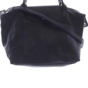 Longchamp ルプリアージュ S キュイール 2WAY トートバッグ ハンドバッグ ショルダーバッグ 紺 ネイビー /SR9