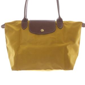 Longchamp ルプリアージュ M トートバッグ ハンドバッグ 茶 マスタード色 /SR11
