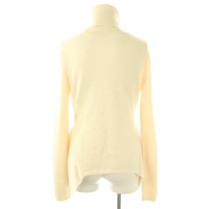VIVIENNE TAM 刺繍イレギュラーヘムタートルネックニット セーター 長袖 40 エクリュ /NR OS
