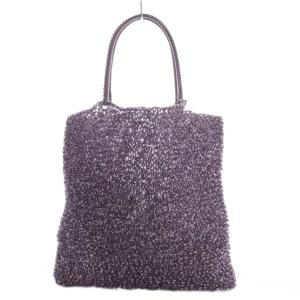 スクエア ワイヤーハンドバッグ パープル /YO23