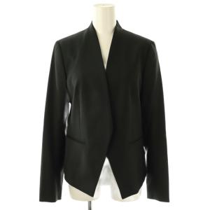 EXECUTIVE DONNA ノーカラージャケット カラーレスジャケット 38 ブラック /DF OS