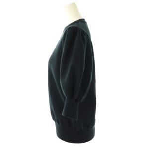 yori コットンパフスリーブニット プルオーバー F ネイビー /DF OS