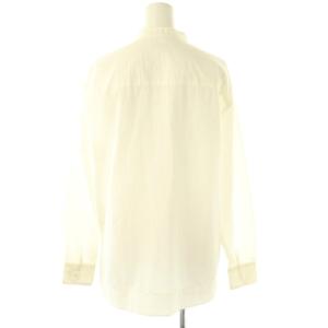 yori リボンタイブラウス シャツ 長袖 36 オフホワイト /DF OS
