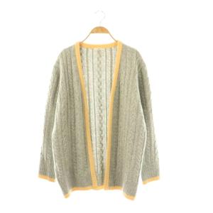 ファンシーヘムケーブルカーデ カーディガン ニット F グレー /HK OS