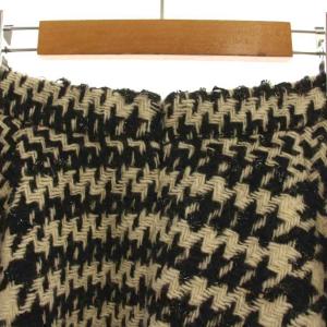 MADISONBLUE CIRCULAR SK HT TWEED スカート 02 ブラック ホワイト