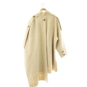ADORE リバーヘリンボーンジャケットコート チェック ケープ付き 38 ベージュ