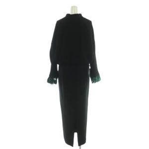 Mame Kurogouchi Embroidery Cuffs V-Neck Dress ワンピース