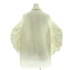 Alexander McQueen 袖シャーリング ジップアップ シャツ ジャケット 40 ホワイト