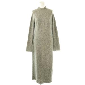 FINE AVALON 2 SEAMLESS LS DR ニットワンピース ロング S グレー /DF