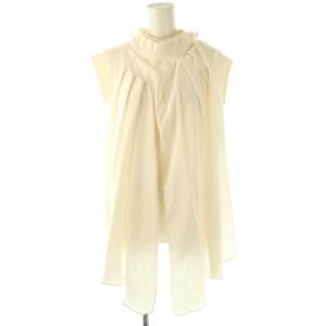 アドーア シルク レイヤード ノースリーブ ブラウス 38 アイボリー /DF OS