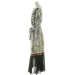 Ameri VINTAGE UNDRESSED CRUISE SCARF DRESS ワンピース マキシ ロング 長袖 S 白 ホワイト