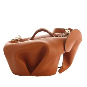 LOEWE エレファントバッグ 2WAY レザー ブラウン