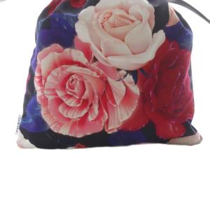 LOEWE Paulas Ibiza ローズ ドローストリングポーチ 黒 ブラック /SR7 OH