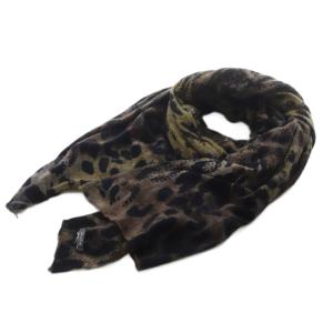 アニマル柄 ストール 茶色 ブラウン /SR22